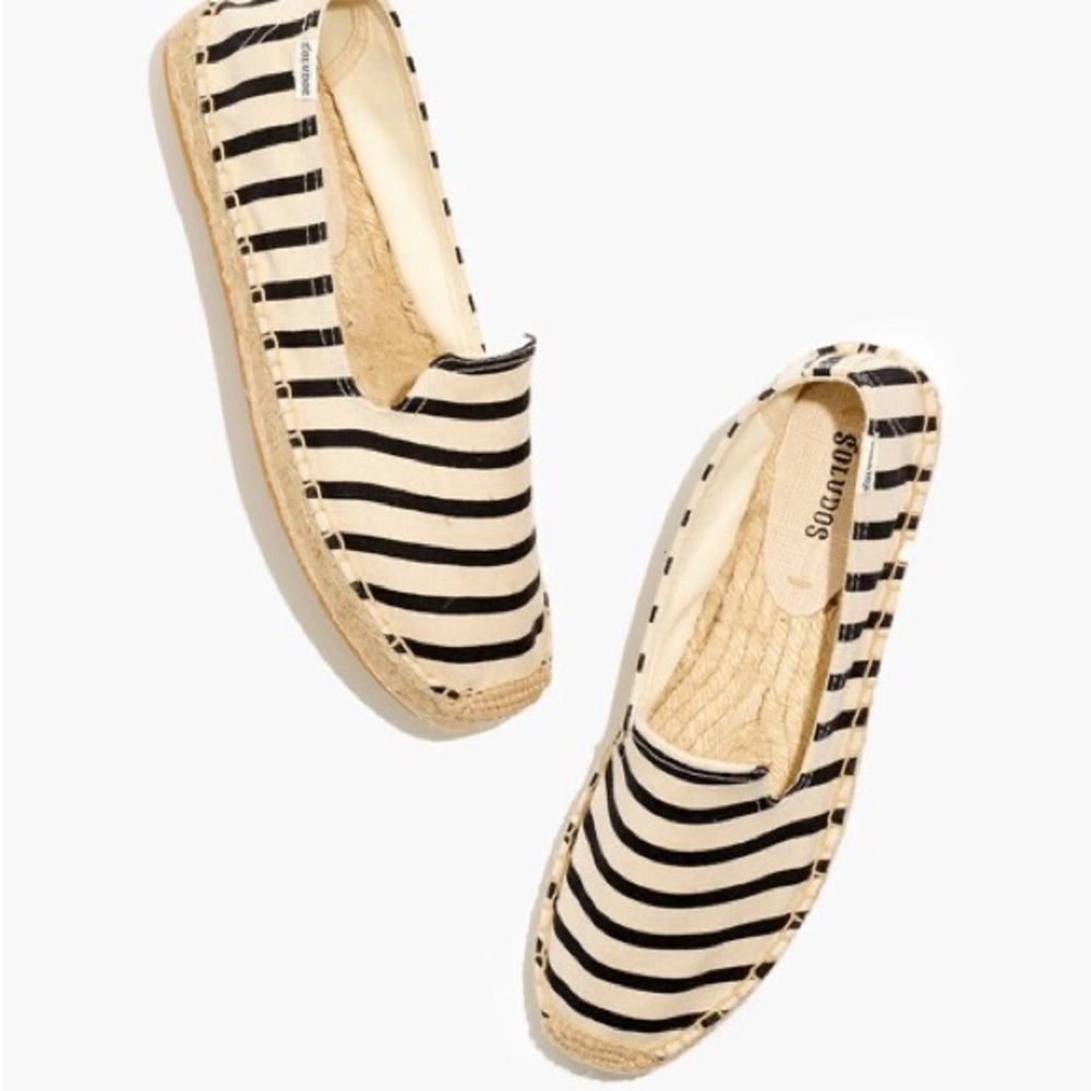 Soludos Espadrille Smoking Slipper in Classic Stripe